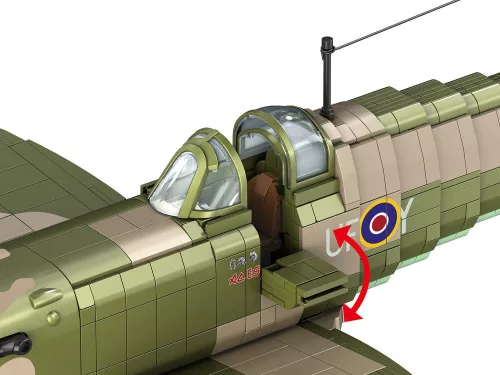 Revell Brick System Iron Maiden Spitfire Mk.II "Aces High" – 1:18 repülőgép építőkocka-készlet