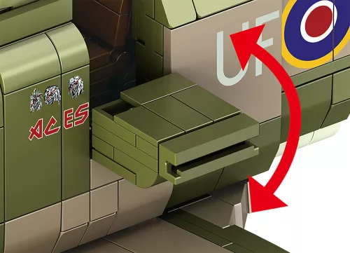Revell Brick System Iron Maiden Spitfire Mk.II "Aces High" – 1:18 repülőgép építőkocka-készlet
