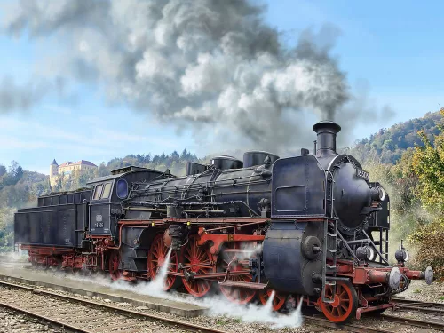 Revell Express Locomotive BR 18 505 with Tender 2'3' T38 – 1:87 mozdony makett