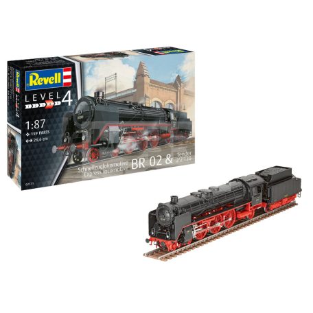 Revell - Express locomotive BR 02 & Tender 2'2'T30 1:87 mozdony makett 02171R