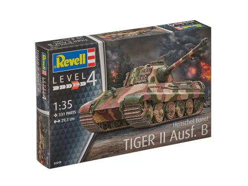 Revell TigerII Ausf.B (Henschel Turret) – 1:35 harckocsi makett