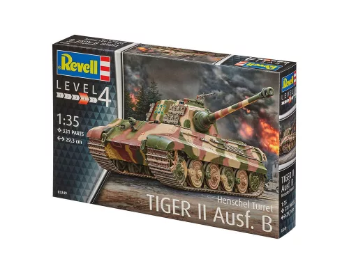 Revell TigerII Ausf.B (Henschel Turret) – 1:35 harckocsi makett