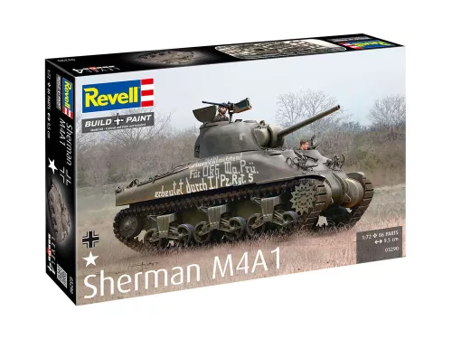 Revell Sherman M4A1 – 1:72 harckocsi makett