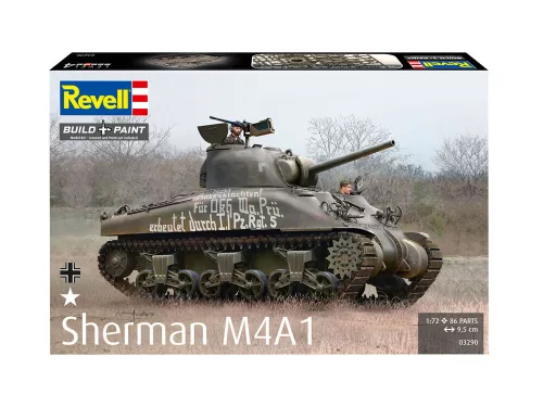 Revell Sherman M4A1 – 1:72 harckocsi makett