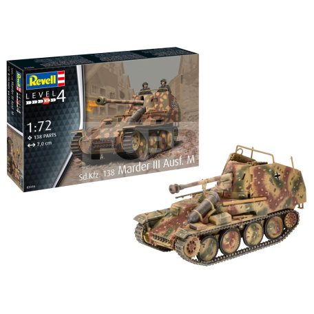 Revell Sd. Kfz. 138 Marder III Ausf. M harcjármű makett 1:72 03316R