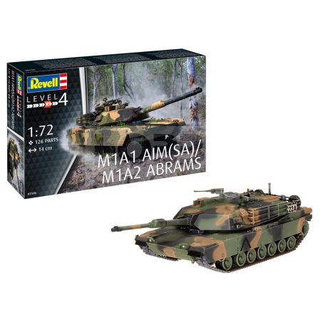 Revell M1A1 AIM(SA)/ M1A2 Abrams 1:72 harcjármű makett 03346R