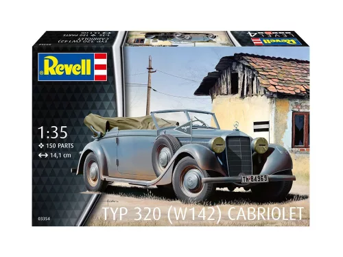 Revell Typ 320 (W142) Cabriolet – 1:35 autó makett