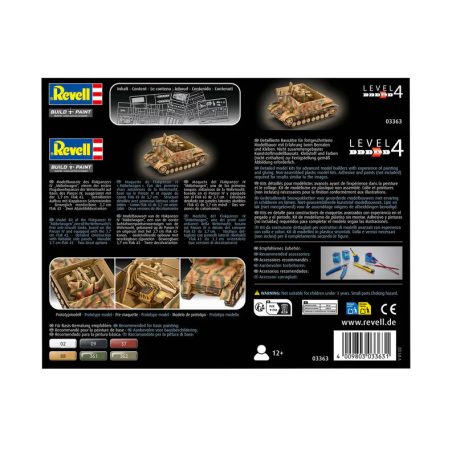 Revell Flakpanzer IV Möbelwagen 3.7 cm Flak 43 1:72 harcjármű makett 03363R