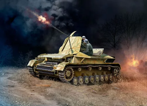 Revell Flakpanzer IV - Möbelwagen 3,7 cm Flak 43 – 1:72 harcjármű makett