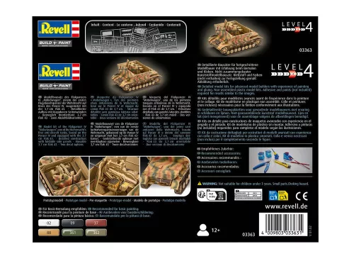 Revell Flakpanzer IV - Möbelwagen 3,7 cm Flak 43 – 1:72 harcjármű makett