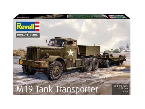 Revell M19 Tank Transporter – 1:76 katonai járműszállító makett