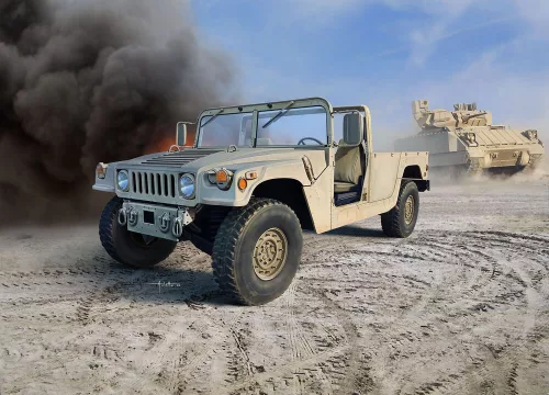 Revell HMMWV M1097A2 – 1:35 harcjármű makett