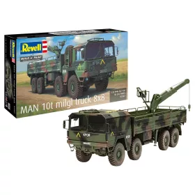   Revell MAN 10t milgl truck 8x8 – 1:35 katonai teherautó makett