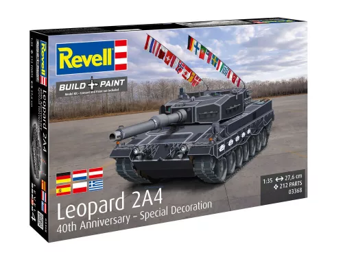 Revell Leopard 2A4 (40th Anniversary Special Livery) – 1:35 harckocsi makett