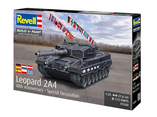 Revell Leopard 2A4 (40th Anniversary Special Livery) – 1:35 harckocsi makett
