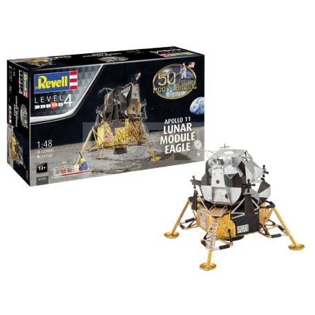 Revell Apollo 11 Lunar Module Eagle (50 Years Moon Landing) 1:48 űrhajó makett 03701R