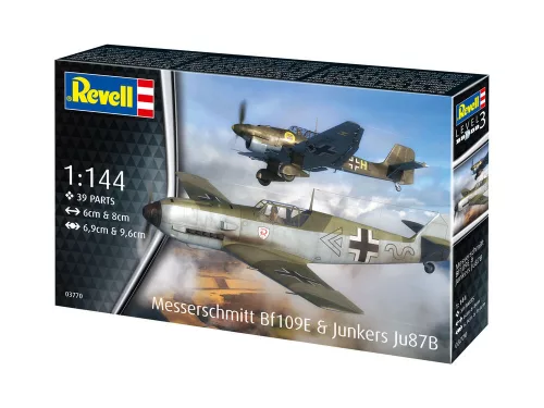 Revell Messerschmitt Bf109E & Junkers Ju87B Stuka – 1:144 repülőgép makett szett