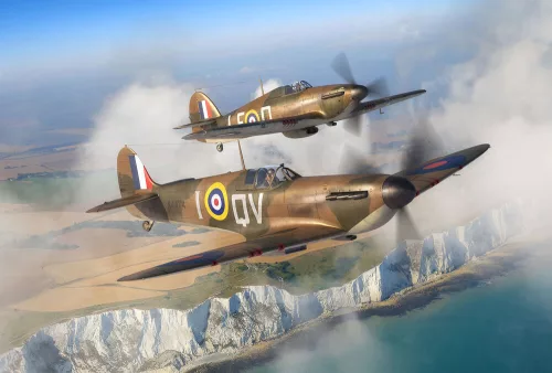Revell Supermarine Spitfire Mk.Ia & Hawker Hurricane Mk.I – 1:144 repülőgép makett szett