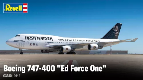 Revell IRON MAIDEN Ed Force One - Boeing 747-400 – 1:144 repülőgép makett
