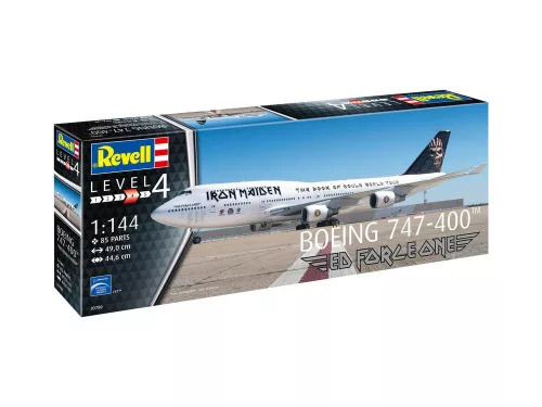 Revell IRON MAIDEN Ed Force One - Boeing 747-400 – 1:144 repülőgép makett