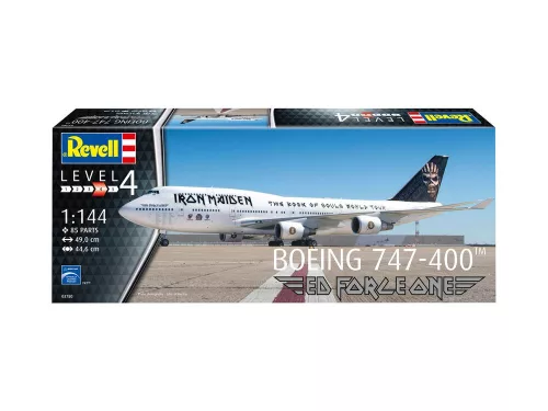 Revell IRON MAIDEN Ed Force One - Boeing 747-400 – 1:144 repülőgép makett