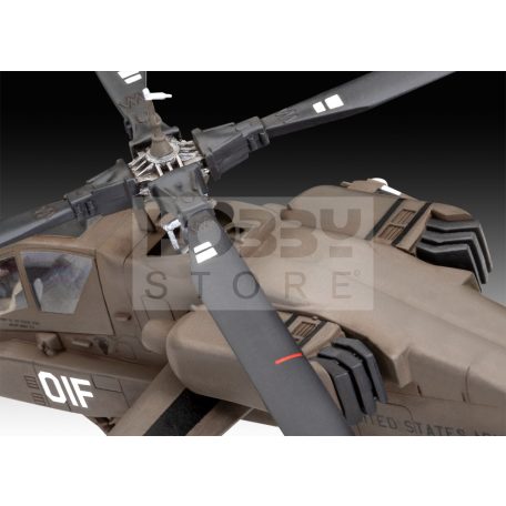 Revell AH-64A Apache 1:72 helikopter makett 03824R