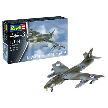 Revell Hawker Hunter FGA.9 1:144 repülő makett 03833R