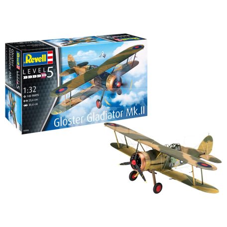 Revell Gloster Gladiator Mk. II 1:32 repülő makett 03846R