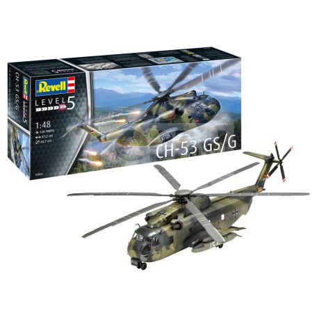 Revell CH-53 GSG 1:48 helikopter makett 03856R