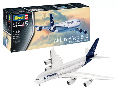Revell Airbus A380-800 Lufthansa "New Livery" – 1:144 repülőgép makett