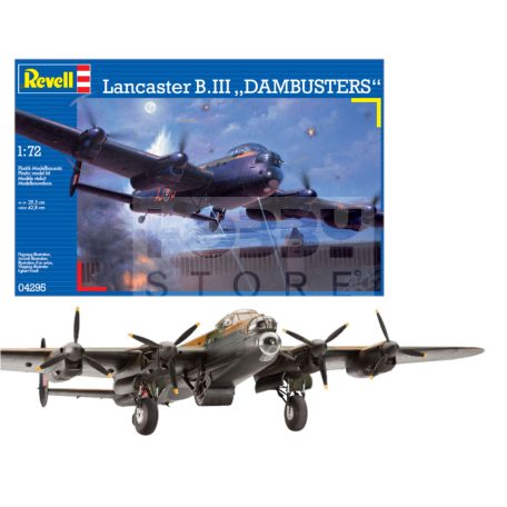 Revell - Lancaster B.III 'Dambusters' 1:72 repülő makett 04295R