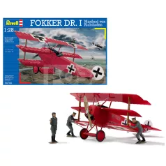   Revell Fokker Dr.1 Manfred von Richthofen 1:28 repülő makett 04744R