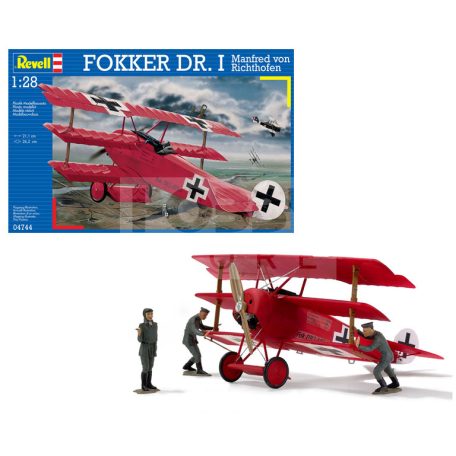 Revell Fokker Dr.1 Manfred von Richthofen 1:28 repülő makett 04744R