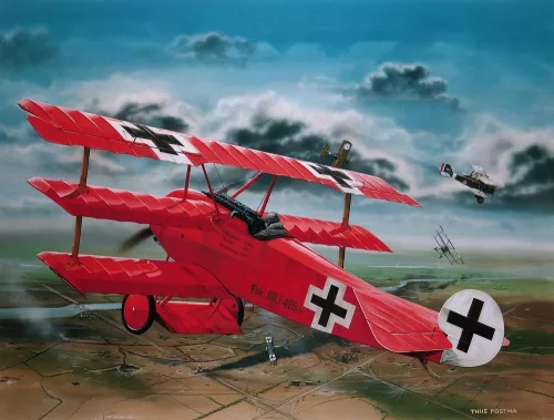 Revell Fokker Dr.I "Richthofen" – 1:28 repülőgép makett