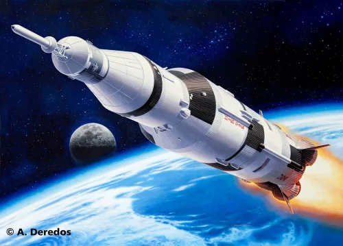 Revell Apollo Saturn V – 1:144 űreszköz makett