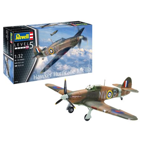 Revell  Hawker Hurricane Mk IIb 1:32 repülő makett 04968R