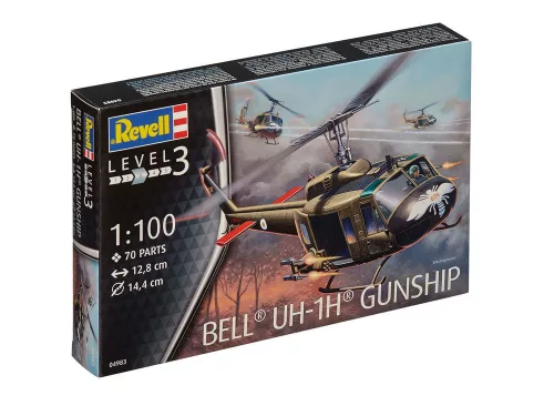 Revell Bell UH-1H Gunship – 1:100 helikopter makett
