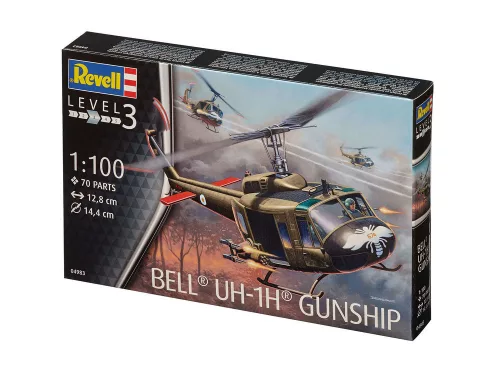 Revell Bell UH-1H Gunship – 1:100 helikopter makett