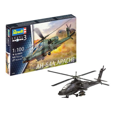 Revell AH-64A Apache 1:100 helikopter makett 04985R