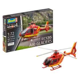 Revell EC135 AIR-GLACIERS – 1:72 helikopter makett