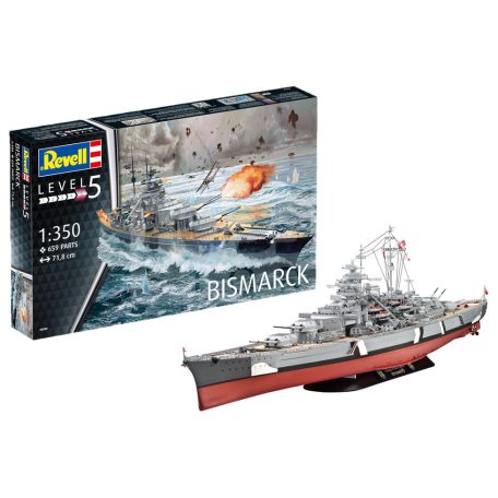 Revell Battleship Bismarck 1:350 hajó makett 05040R