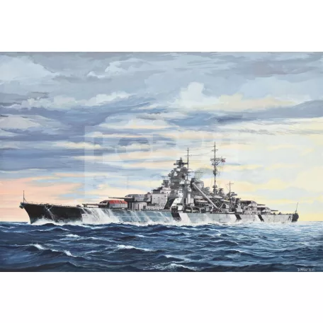 Revell - Battleship Bismarck 1:700 hajó makett 05098R