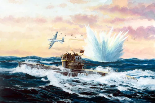 Revell German Submarine Type VII C/41 – 1:350 tengeralattjáró makett