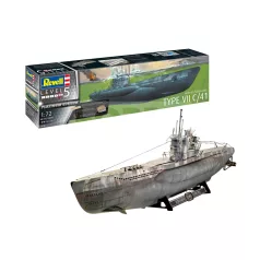   Revell German Submarine Type VII C/41 1:72 tengeralattjáró makett 05163R