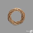 Natúr vessző koszorúalap 15 cm – ajtódísz és kreatív koszorúk készítéséhez