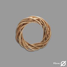   Natúr vessző koszorúalap 15 cm – ajtódísz és kreatív koszorúk készítéséhez