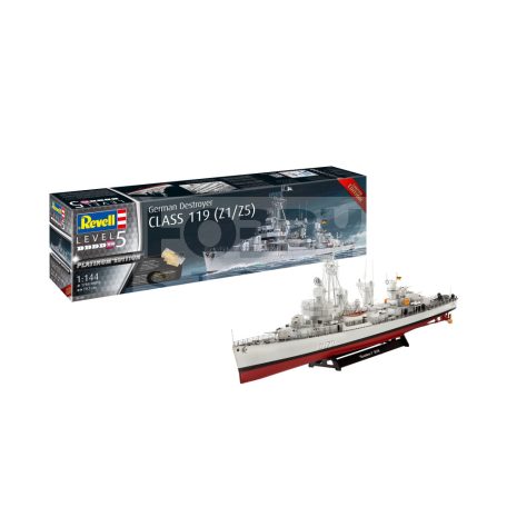 Revell German Destroyer Class 119 (Z1/Z5) 1:144 hajó makett 05179R