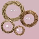 Natúr vessző koszorúalap 15 cm – ajtódísz és kreatív koszorúk készítéséhez