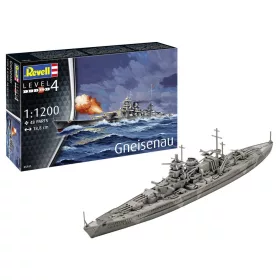 Revell Gneisenau – 1:1200 hadihajó makett