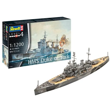 Revell Battleship HMS Duke of York 1:1200 hajó makett 05182R